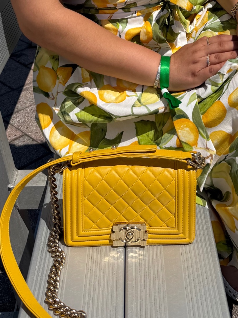 Chanel Boy Bag Yellow